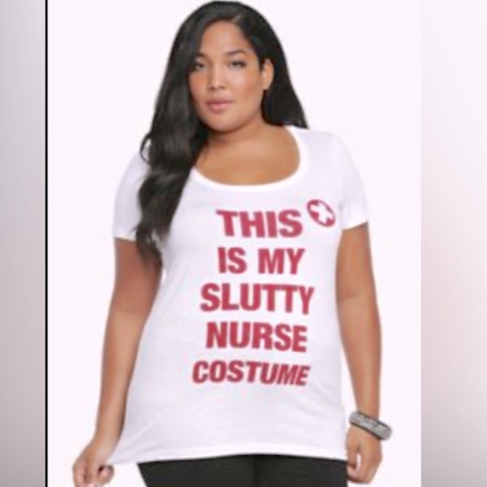 Torrid This is My Slutty Nurse Costume T Shirt Plus Size 3X